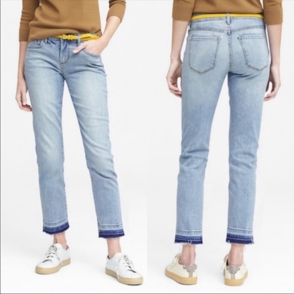 Banana Republic Girlfriend Released Hem Jeans 31 Long - Picture 1 of 14